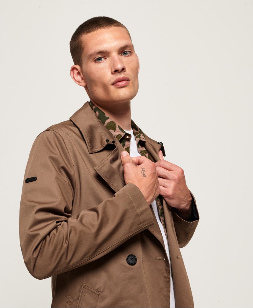Superdry Edit Double Breasted Mac Jacket